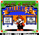 Game & Watch Gallery 2 (USA, Europe) Title Screen